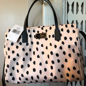 Kate Spade -Loden-Blake Ave. -Flamingo Dot Bag-NWT